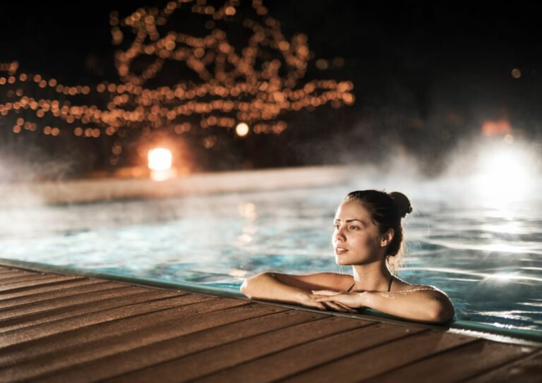 piscine extérieur ski